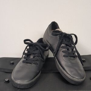 POLO Ralph Lauren Black Leather Men's Sneakers Size 11D GUC